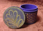 Blue & Gold Zentangle Trinket Box320